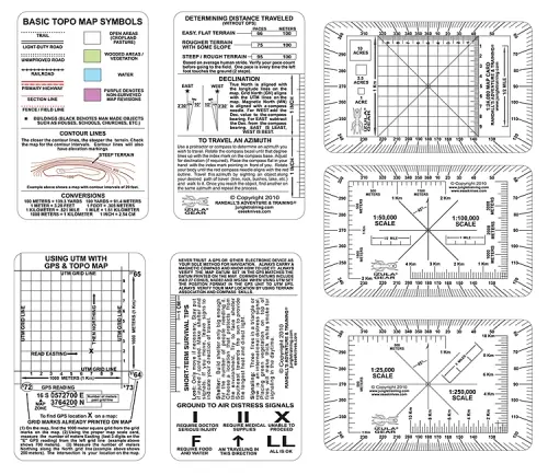 Professional Navigation Card Set – Waterproof Topographic Maps 1