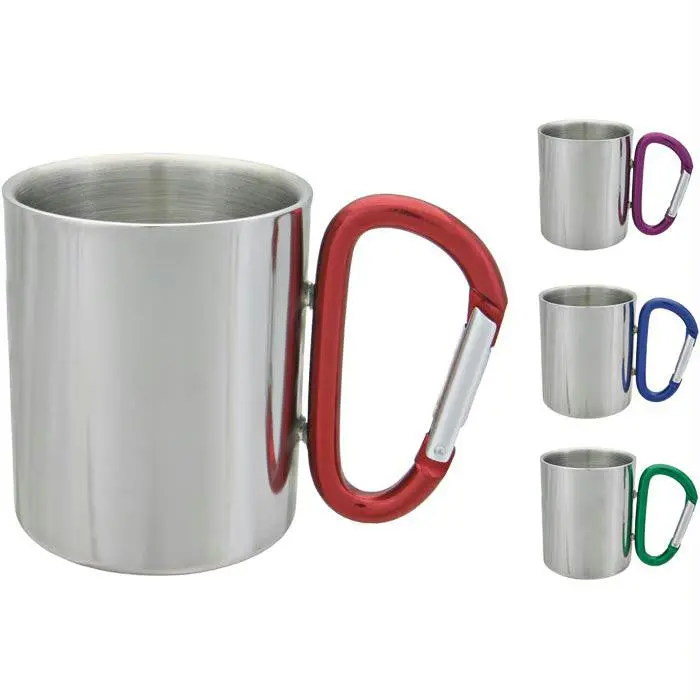 Purple Carabiner Mug – Compact 8 Oz Portable Cup 1