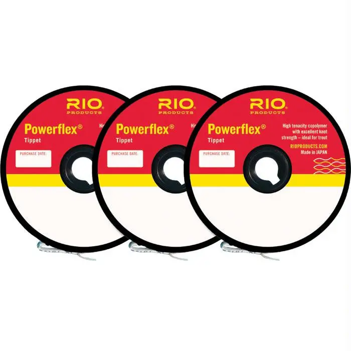 Pwr Flex 4X–6X Fluorocarbon Tippet Value Pack – 3-Spool Assortment 1