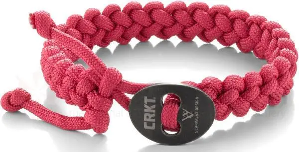Quick-Release Paracord Bracelet – Large Size, Fuchsia Accent 1