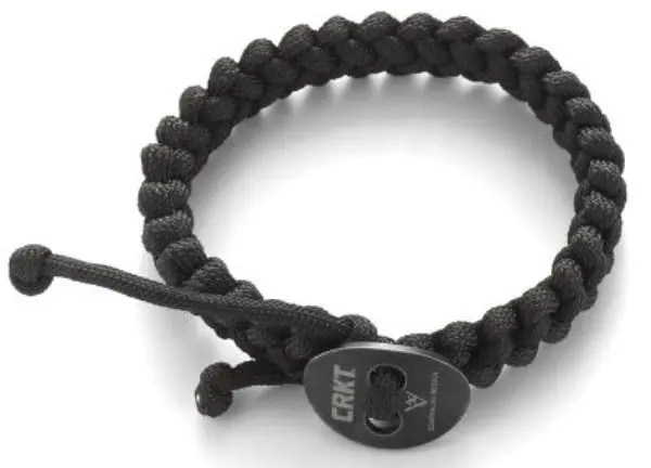 Quick-Release Paracord Survival Bracelet – Large, Black 1