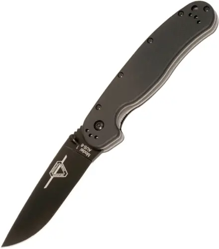 Rat M1 Tactical Folder – Black Razor-Sharp Plain Edge 1
