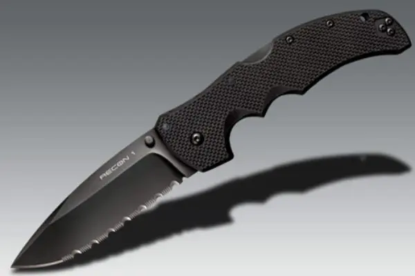 Recon 1 Spear-Point Knife With Serrated Edge 1