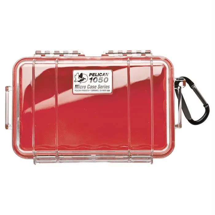 Red & Clear Micro Component Case – Model 1050 Transparent Organizer 1