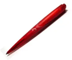 Red Comet Space Tec Pen – Tapered Aluminum Design 1