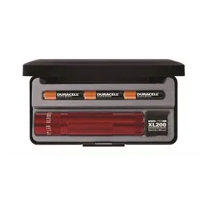 Red Led Flashlight – 3-Aaa Battery, Gift-Boxed 1