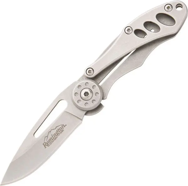Remington 3-Inch Skeletonized Liner Lock Knife With Stonewash Finish 1