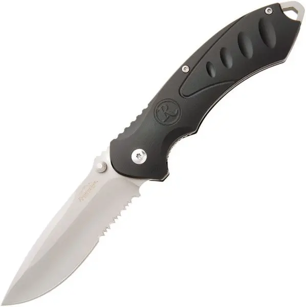 Remington Fast 2.0 Auto-Open Knife – Black Oxide With Serrated Edge 1