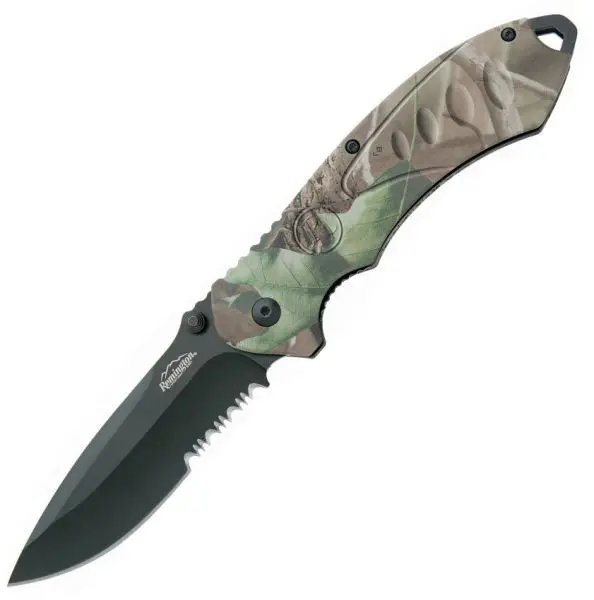 Remington Fast 2.0 Auto-Open Knife – Mossy Oak Breakup Camo 1
