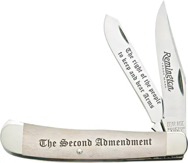 Remington Trapper Knife – Patriotic 2Nd Amendment Design 1