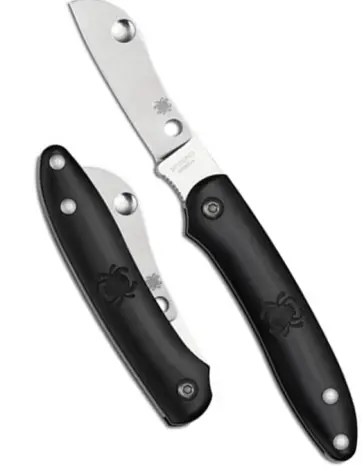 Roadie Plain-Edge Folding Knife – Black Frn Grip 1