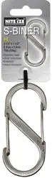 S-Biner Dual-Gate Carabiner – Size #4, Sleek Silver Finish 1