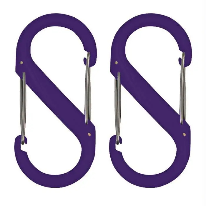 S-Biner Mini Plastic Clip #0 – Purple (2-Pack) 1