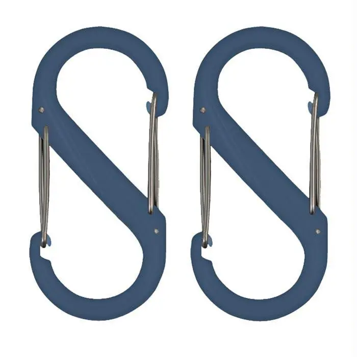 S-Biner Mini Plastic Clip #0 – Slate (2-Pack) 1