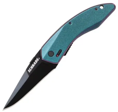 Schrade Mini Landshark Color-Shifting Folding Knife 1