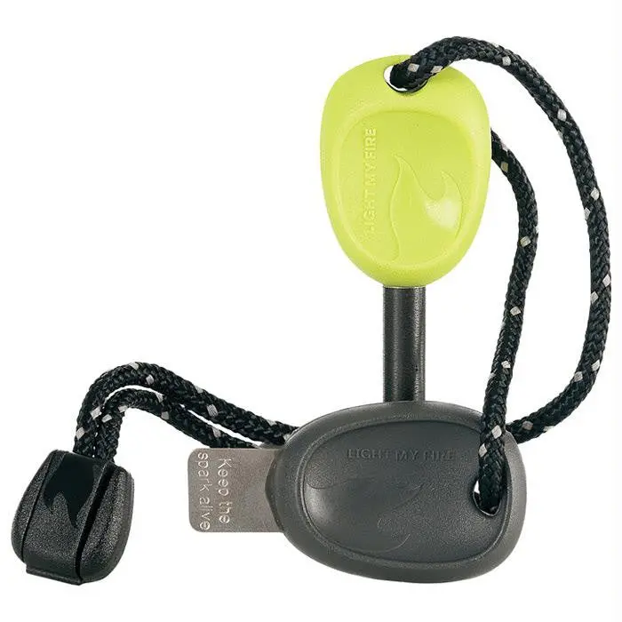 Scout-Style Fire Steel Rod – Lime Green Accent 1
