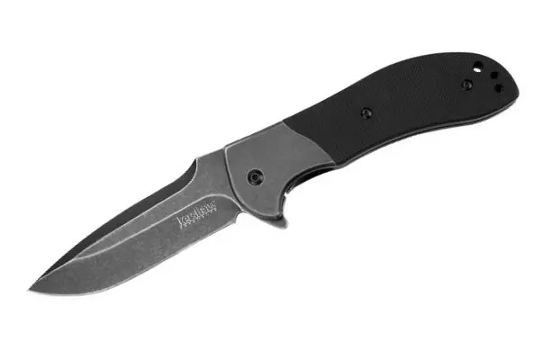 Scrambler Flipper Knife – Blackwash Finish With Spring Assist 1