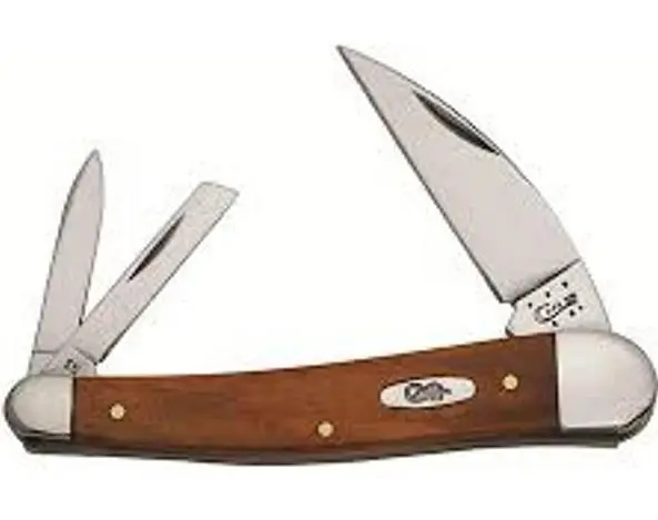 Seahorse Whittler Pocket Knife – Smooth Chestnut Bone Design 1