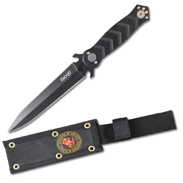 Semper Fidelis Fixed-Blade Survival Knife – 9.5-Inch Tactical Design 1