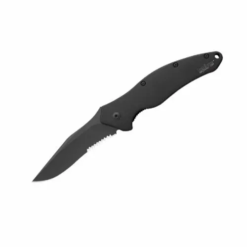 Shallot Serrated Chef’S Knife – Black Blade 1