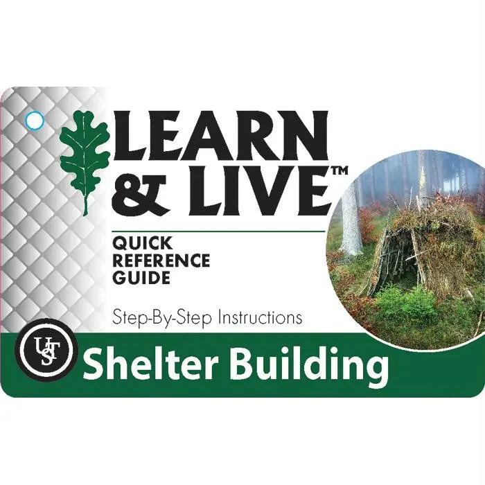 Shelter Building Skill Cards – Outdoor Education Deck 1