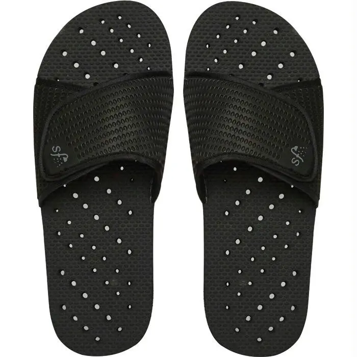 Showaflops Men’S Black Slide Sandals – Size 7–8 1