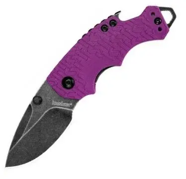 Shuffle Folding Knife – Purple Blackwash Finish 1