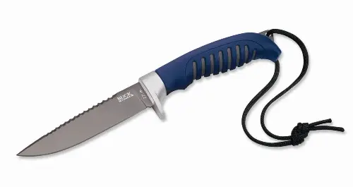Silver Creek Bait Fishing Knife With Blue Handle 1