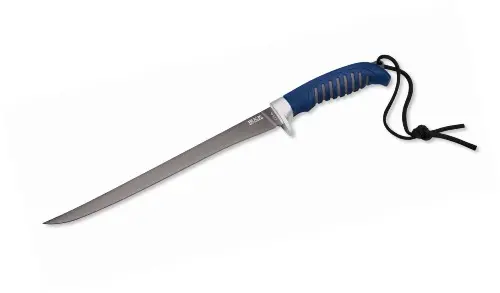Silver Creek Large Fillet Knife – Blue-Handled Stainless Steel Blade 1