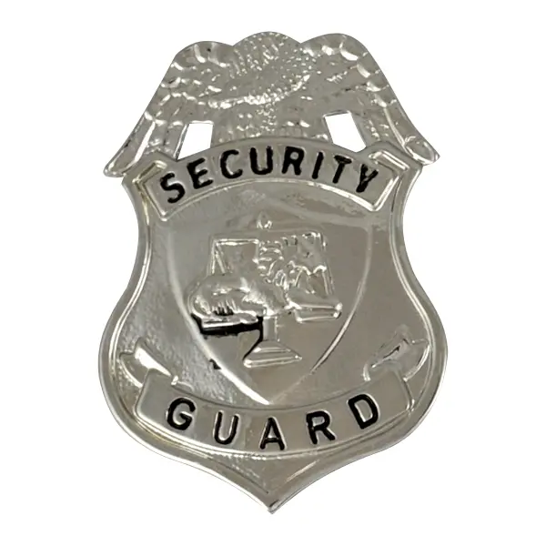 Silver Eagle Security Guard Badge – Official-Style Insignia 1