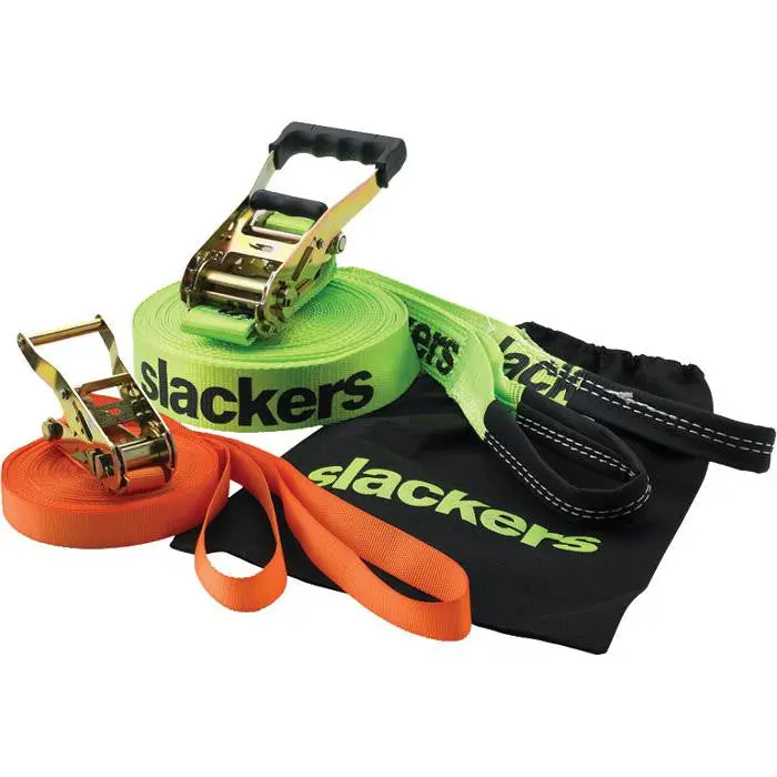 Slackers 50-Foot Adjustable Slackline Kit 1