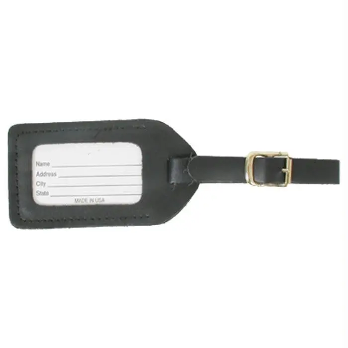 Slim Black Luggage Identification Tag 1