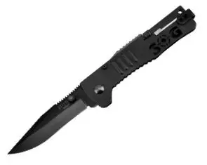 Slim Jim Assisted-Opening Folding Knife – Matte Black Finish 1