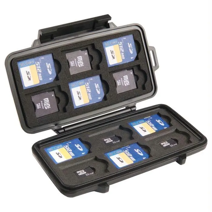 Slim Memory Card Storage Case – Holds Up To 16 Sd/Cf Cards (Model 0915) 1