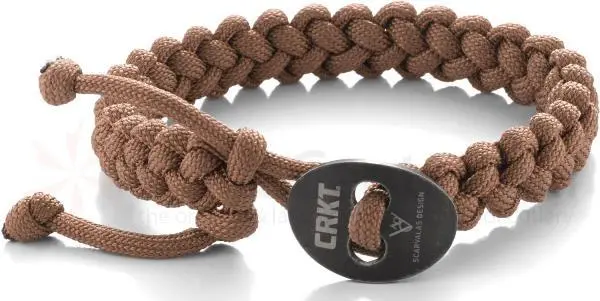 Small Tan Quick-Release Paracord Survival Bracelet 1