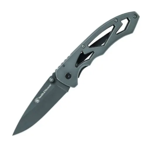 Smith & Wesson Frame-Lock Folding Knife With Drop-Point Blade 1