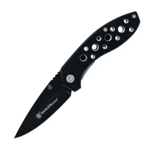 Smith & Wesson Liner Lock Drop Point Folding Knife 1