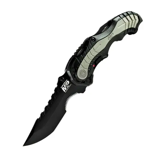 Smith & Wesson M&P M.A.G.I.C. Assist Liner Lock Knife Black Serrated 1