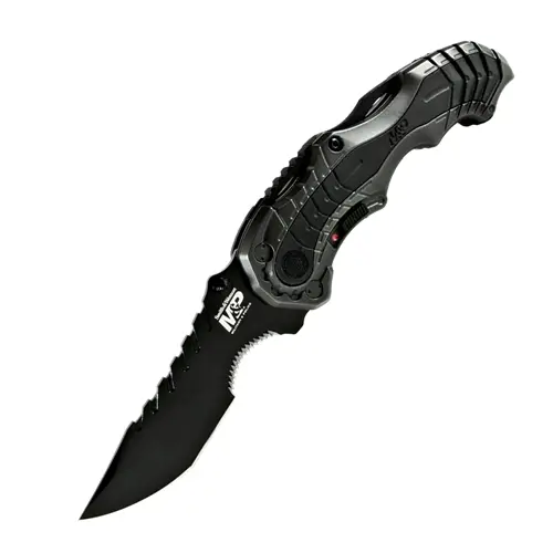 Smith & Wesson M&P M.A.G.I.C. Knife – Serrated Black Liner Lock Variant 1