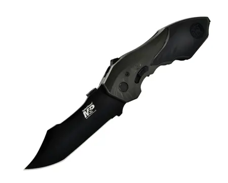 Smith & Wesson Mp Second-Generation Folding Knife – Black Drop Point Blade 1
