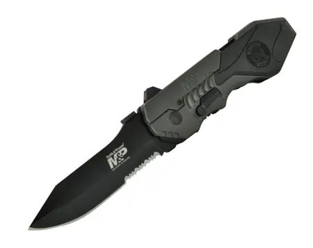 Smith & Wesson Mp Series 40% Serrated Drop Point Folding Knife 1
