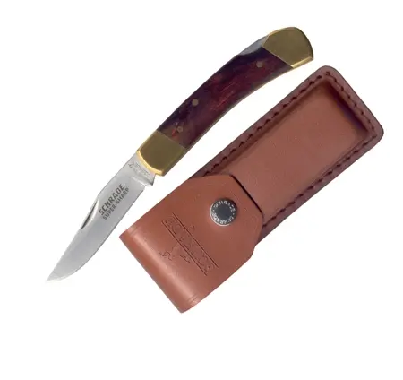 Smokey 3 Lockback Knife With Leather Carry Strap – 3.75" Closed 1