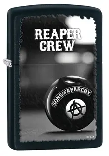 Soa Black Matte Finish Zippo Lighter 1
