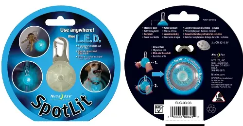 Spotlit Blue Led Carabiner Light – Compact Clip-On Flashlight 1