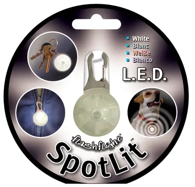 Spotlit White Led Carabiner Light For Outdoor Use 1