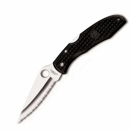 Spyderco Endura 4 Lightweight Folding Knife – C10Sbk Serrated Edge 1