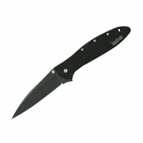Spyderco Leek – Black Blade, Plain Edge Edc Folder 1
