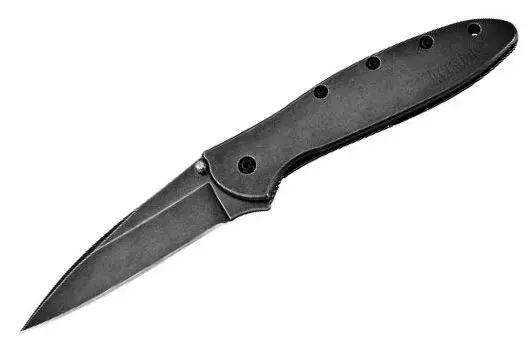 Spyderco Leek Blackwash Spring-Assisted Folding Knife 1