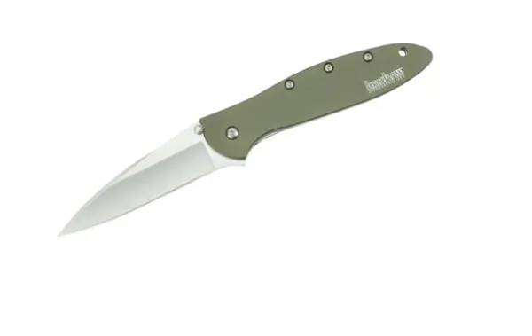 Spyderco Leek Folding Knife – Olive Drab Handle 1