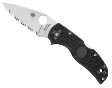 Spyderco Native 5 Folding Knife – S35Vn Satin-Finished Serrated Blade 1